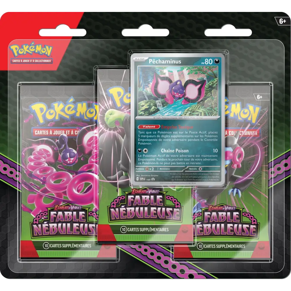 Blister Pokémon EV 6.5 – 3 Boosters Écarlate & Violet – FR