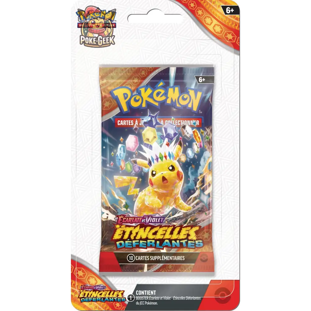 Booster blister Pokémon Étincelles Déferlantes EV 8 (Modèle aléatoire) FR