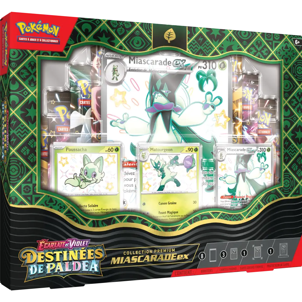 Coffret - ÉCARLATE ET VIOLET - COLLECTION PREMIUM DESTINÉES DE PALDEA - MIASCARADE-EX - FR
