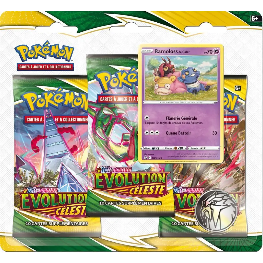 Coffret - Tripack - Evolution Celeste EB07 - Ramoloss de Galar - Fr