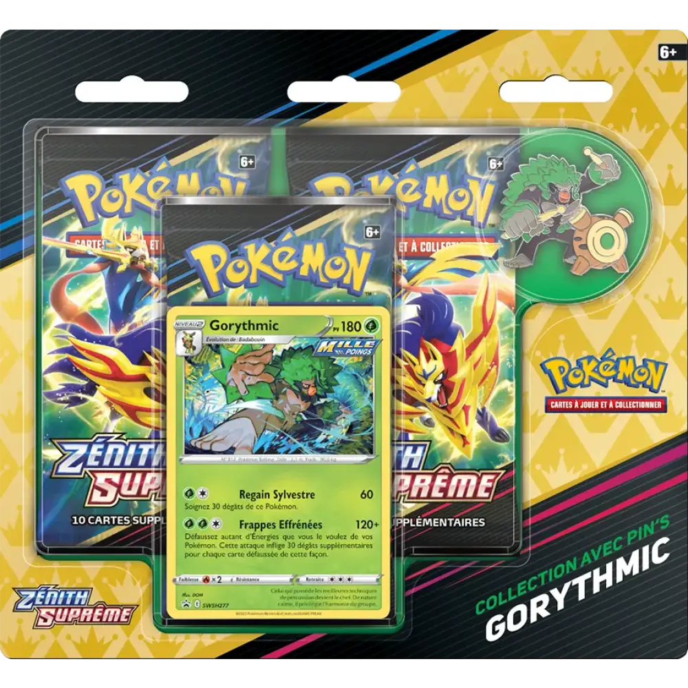 TRIPACK PIN'S GORYTHMIC ZENITH SUPREME EB12.5 FR