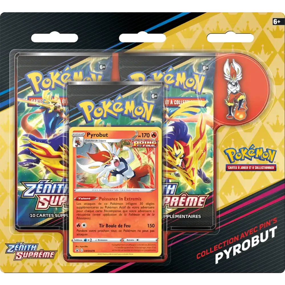 TRIPACK PIN'S PYROBUT ZENITH SUPREME EB12.5 - FR