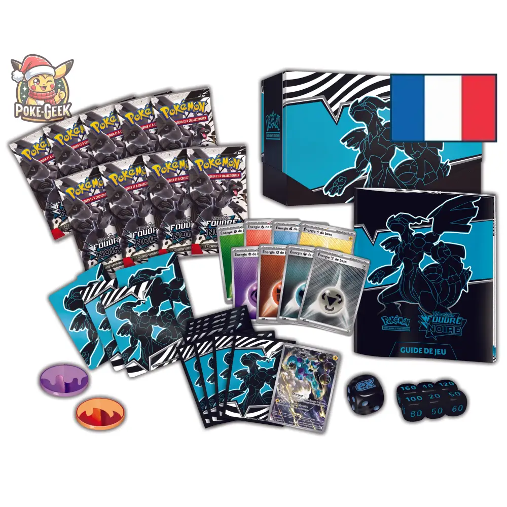 Coffret Dresseur d'Élite Écarlate & Violet : Foudre Noire / Flamme Blanche – FR