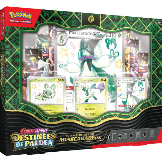 Coffret - ÉCARLATE ET VIOLET - COLLECTION PREMIUM DESTINÉES DE PALDEA  - MIASCARADE-EX - FR