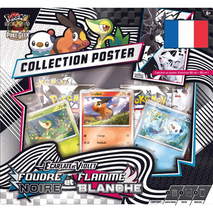 Collection Poster Écarlate et Violet EV10.5 – Foudre Noire et Flamme Blanche – FR