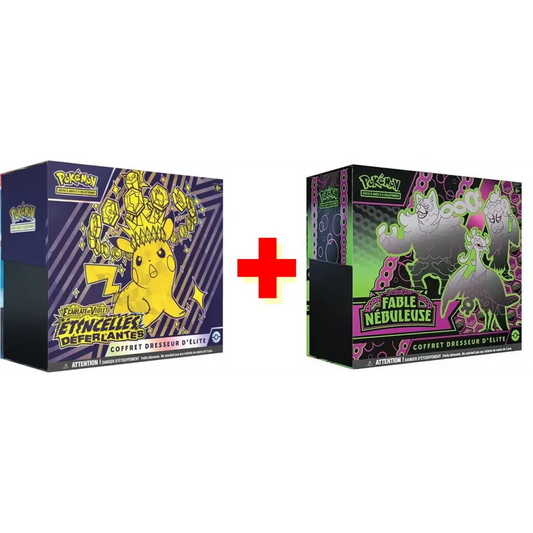 Pack ETB Étincelles Déferlantes (EV08) + ETB Fable Nebuleuse EV6.5 FR