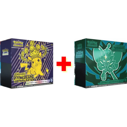 Pack ETB Étincelles Déferlantes (EV08) + ETB Mascarade Crépusculaire (EV6) FR