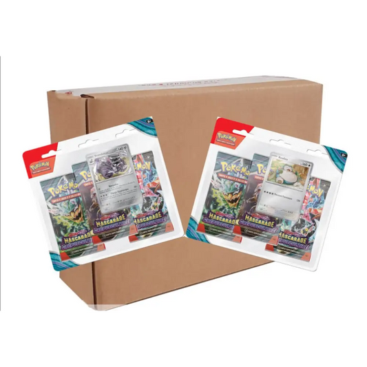 Pokémon - Carton de 12 Tri Pack de 3 boosters EV06 : Mascarade Crépusculaire - FR