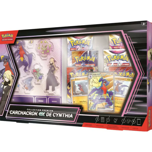 Pokémon – Coffret Collection Premium Carchacrok-ex de Cynthia – Rivalités Destinées EV10 – FR