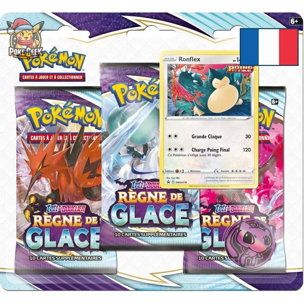 Pokémon - Coffret - Tripack - EB06 - Règne de Glace - Visuel aléatoire