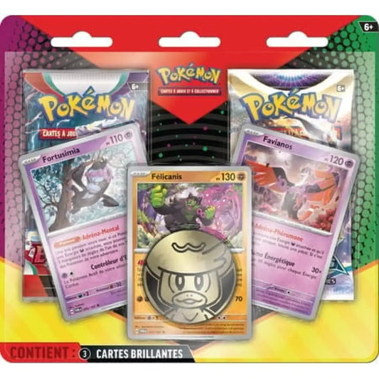 Duopack Pokémon FR – 2 Boosters + 3 Cartes Promo Exclusives – Mars 2025