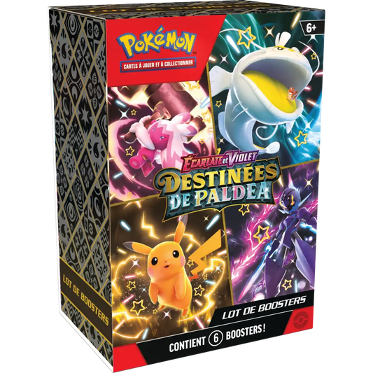 POKÉMON - ÉCARLATE ET VIOLET - DESTINÉES DE PALDEA - Bundle 6 Boosters