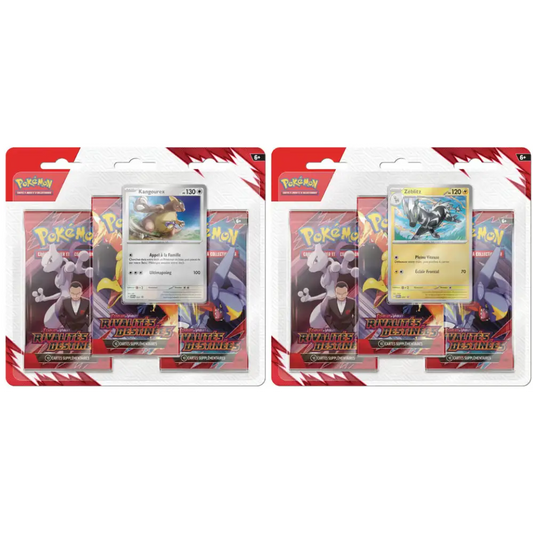 Pokémon JCC - Écarlate et Violet EV10 : Rivalités Destinées - Pack Blister 3 Boosters + Carte Promo - FR 🚩 2 PAR PERSONNE/ADRESSE  🚩
