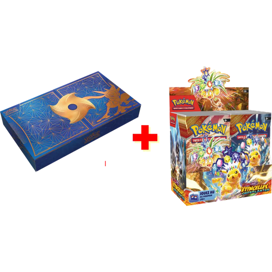 Pokémon - Pack 1 Display EV8 FR + 1 Coffret Collection Ultra Premium : Amphinobi EX - FR