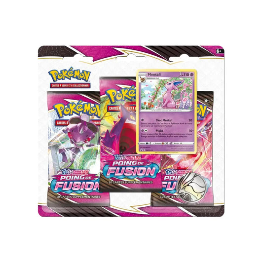 Tripack 3 Boosters - EB08 - Epée et Bouclier 8 - Poing de Fusion - MENTALI - FR