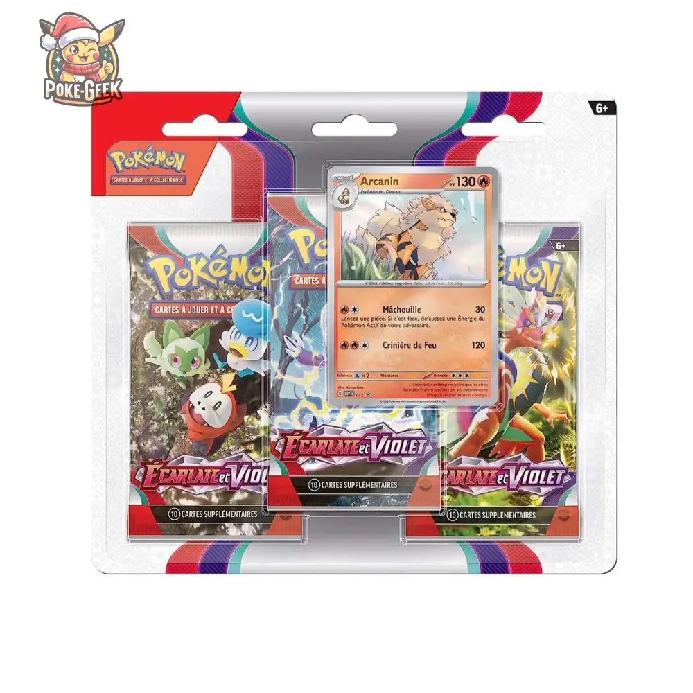 Tripack Pokémon Écarlate et Violet EV01 - FR