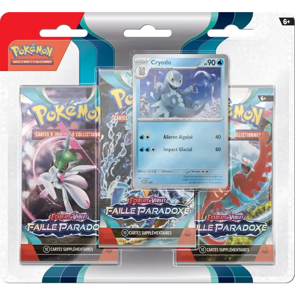 Tripack Pokémon EV04  - FAILLE PARADOXE - FR