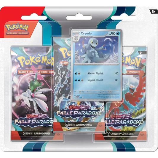 Tripack Pokémon EV04  - FAILLE PARADOXE - FR