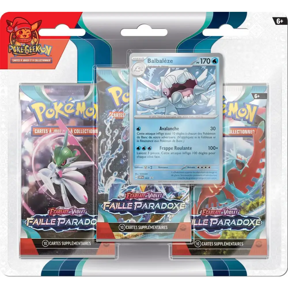 Tripack Pokémon EV04  - FAILLE PARADOXE - FR