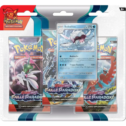 Tripack Pokémon EV04  - FAILLE PARADOXE - FR