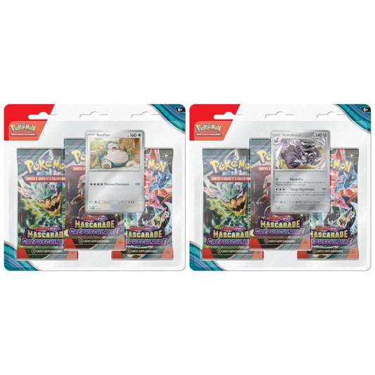 Tripack Pokémon EV06 Écarlate Et Violet Mascarade Crépusculaire EV6 - FR